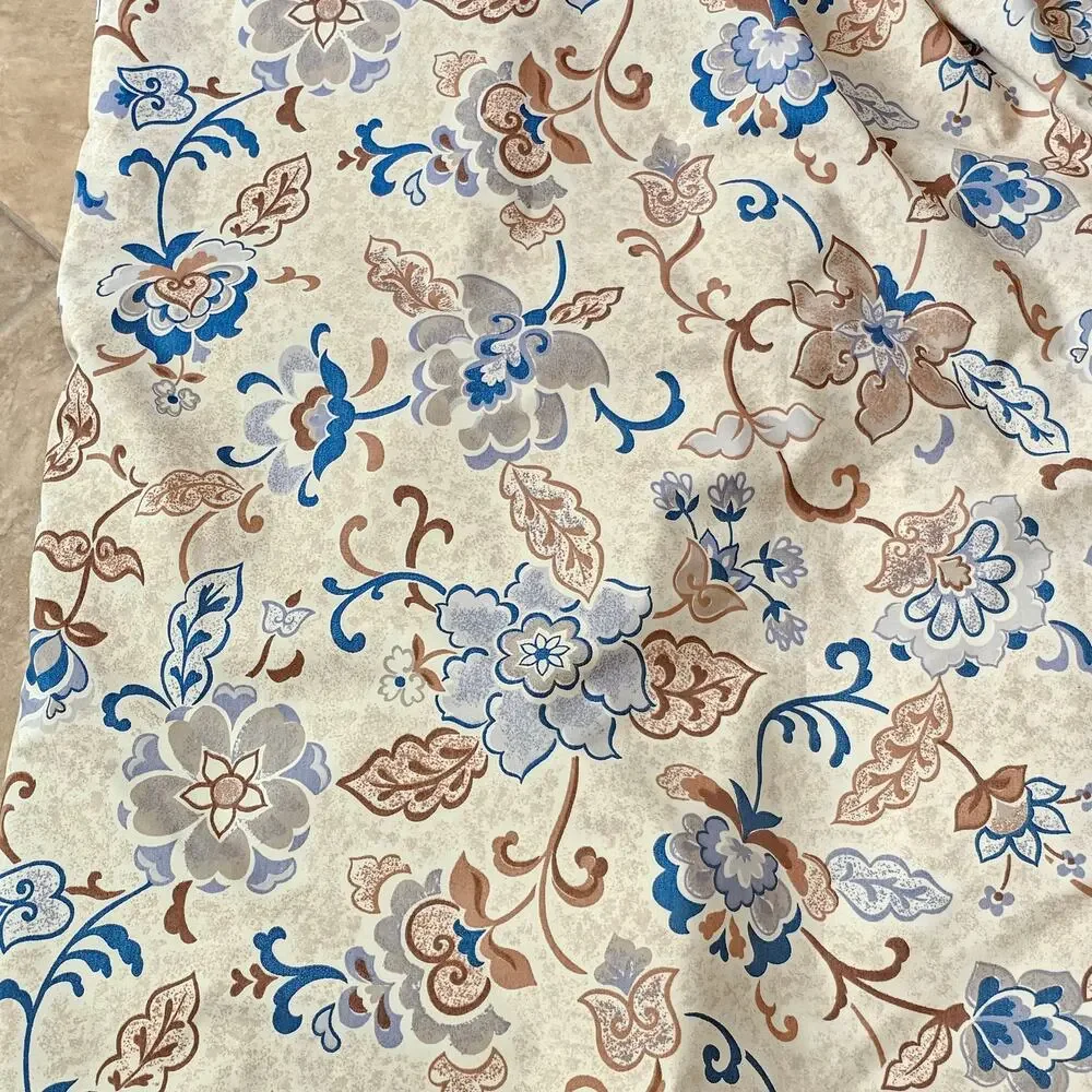 Floral Drapery Panels Pair 64x63